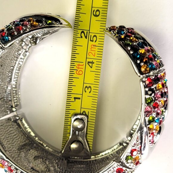 Multicolored Cuff Bangle Bracelet - Picture 9 of 16